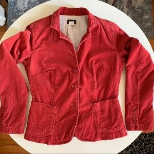 J. Crew Corduroy Jacket Red Women’s Size Small